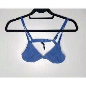 Out From Under Blue Bralette Bra Size M Coquette Minimalist Chic